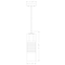 Z-Lite Alton Pendant, 1-Light, 4.75 In.W x 14.25 In.H, Matte Black/Clear+Frosted 824P-MB - alternate 6